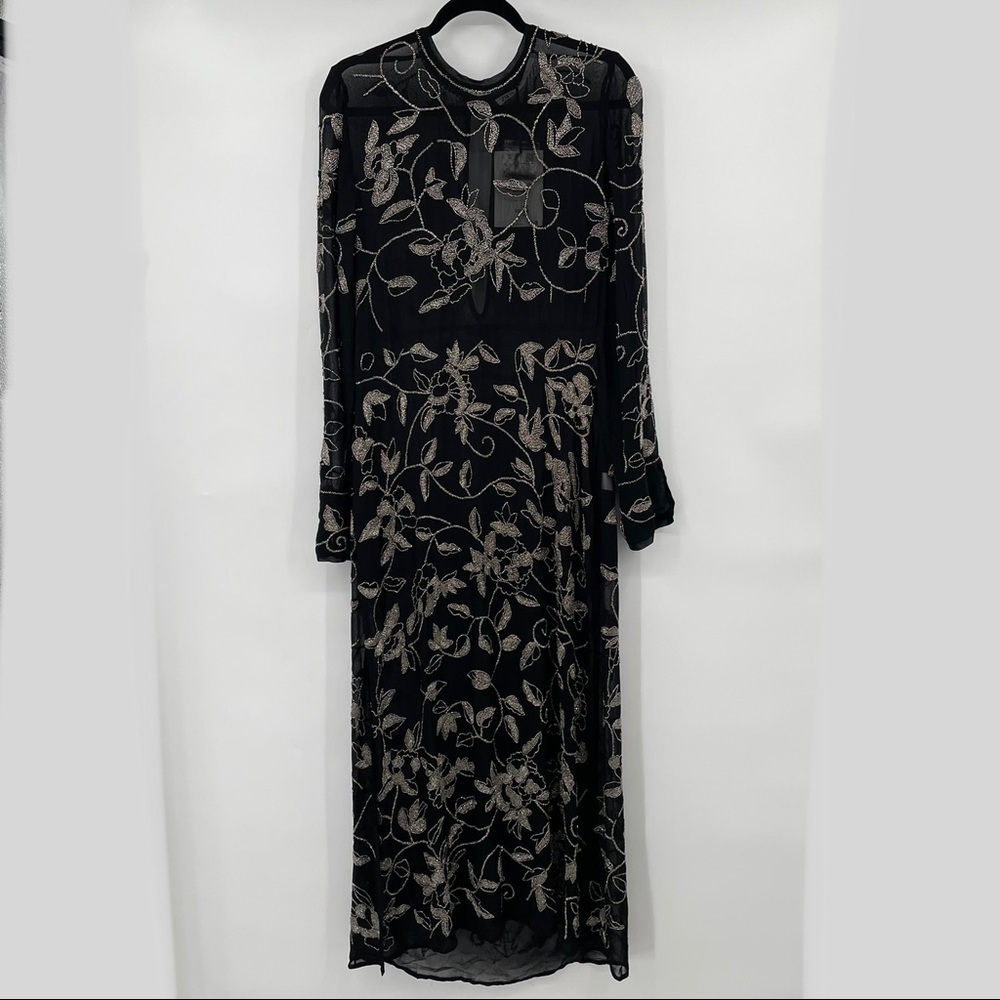 NEW! Zara Limited Edition Black Beaded Dress - Picture 2 of 15